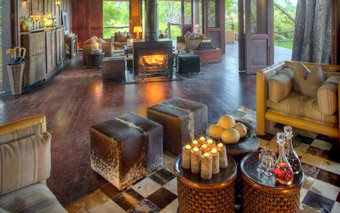 Photo of a luxury guest area at Nxabega Okavango Tented Camp