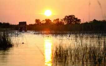 Photo of sunset over Chobe River