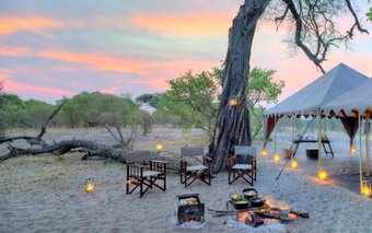 A photo of a tent at Savuti Under Canvas in
Chobe Game Reserve