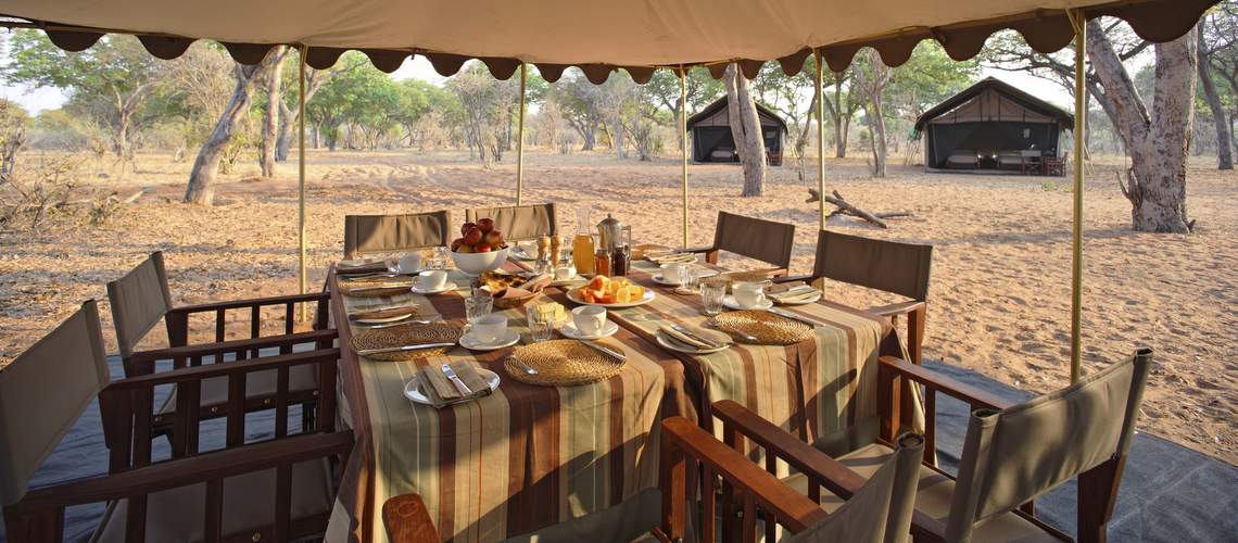 Photo of a safari dinnertable