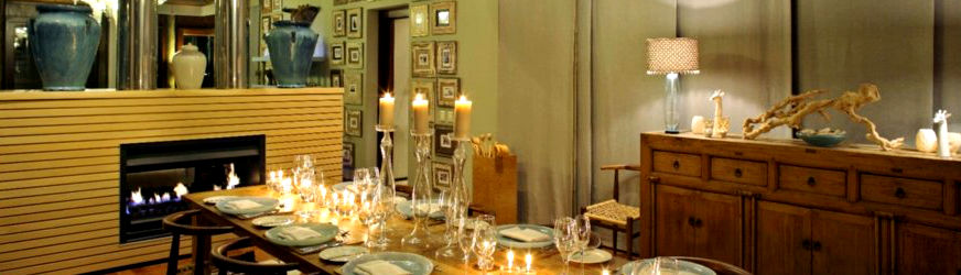 Photo of the diningroom at Phinda Homestead