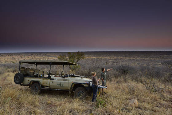 Photo of the game drive vehicle
